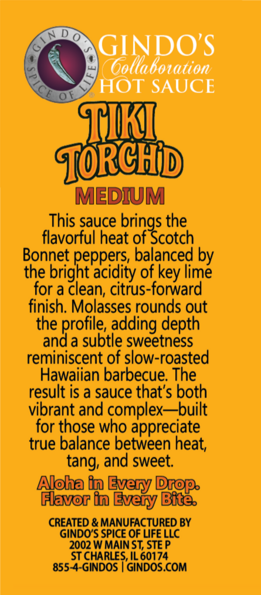 Tiki Torch'd Key Lime-Mango Hot Sauce