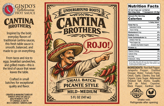 Cantina Brothers "Dos Hermanos" 2-Pack Red/Green Hot Sauce