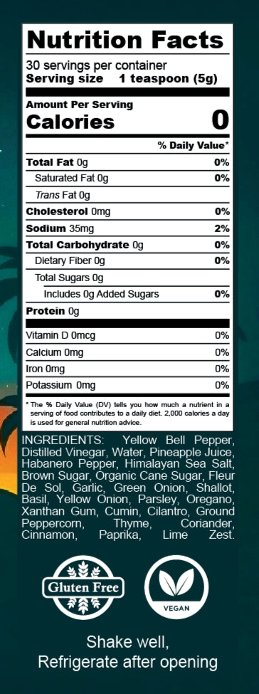 Caribbean Vacation Tropical Hot Sauce