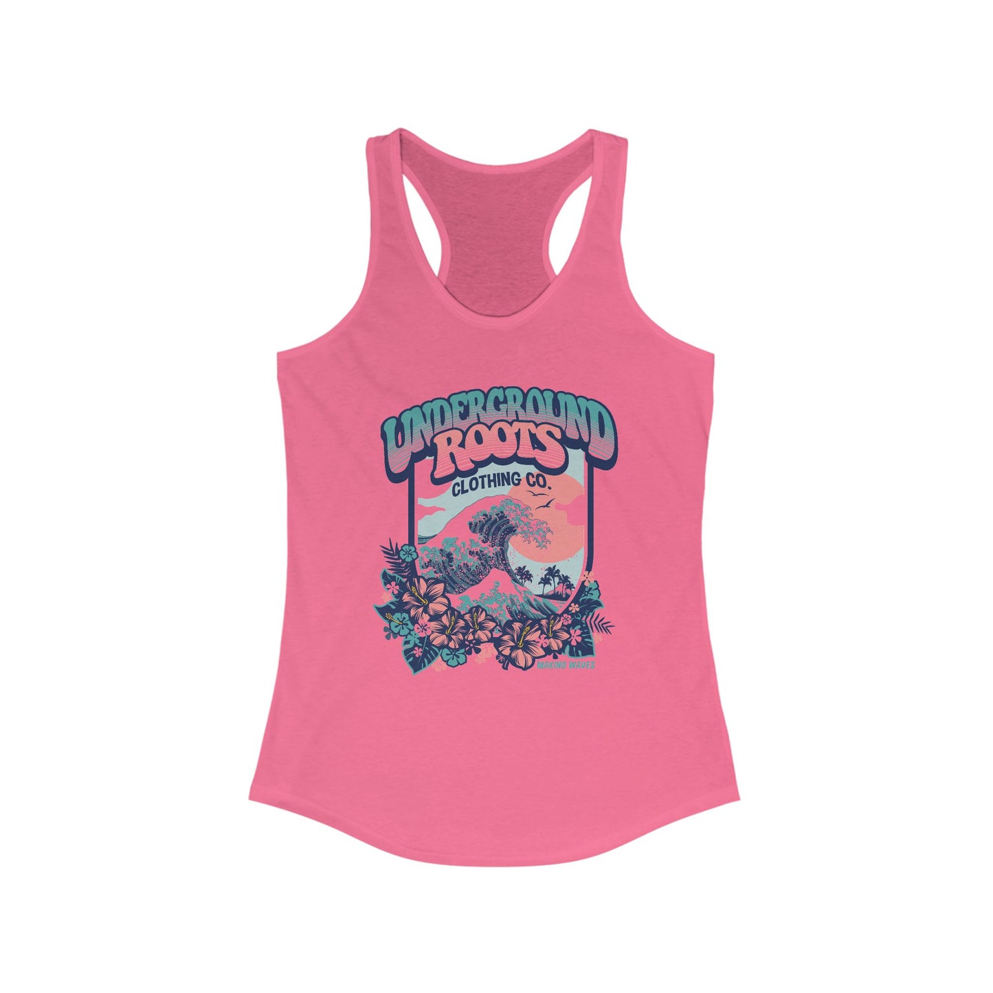 Making Waves Ladies Racerback Tank