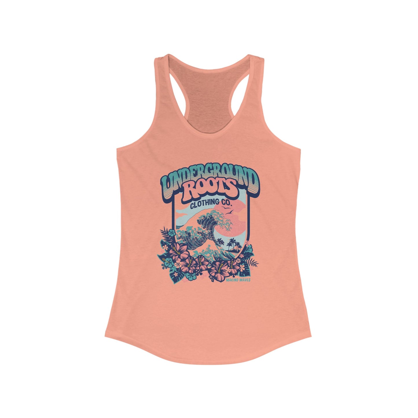 Making Waves Ladies Racerback Tank