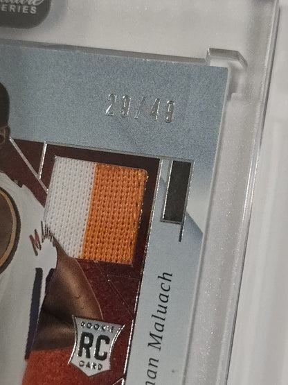 2025-26 Panini Signature Series Khaman Maluach RC Cornerstones Quad Patch...