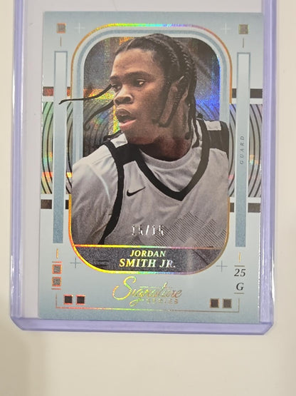 2025-26 Panini Signature Series Jordan Smith Jr. Plaid /15 #73 15/15 SSP