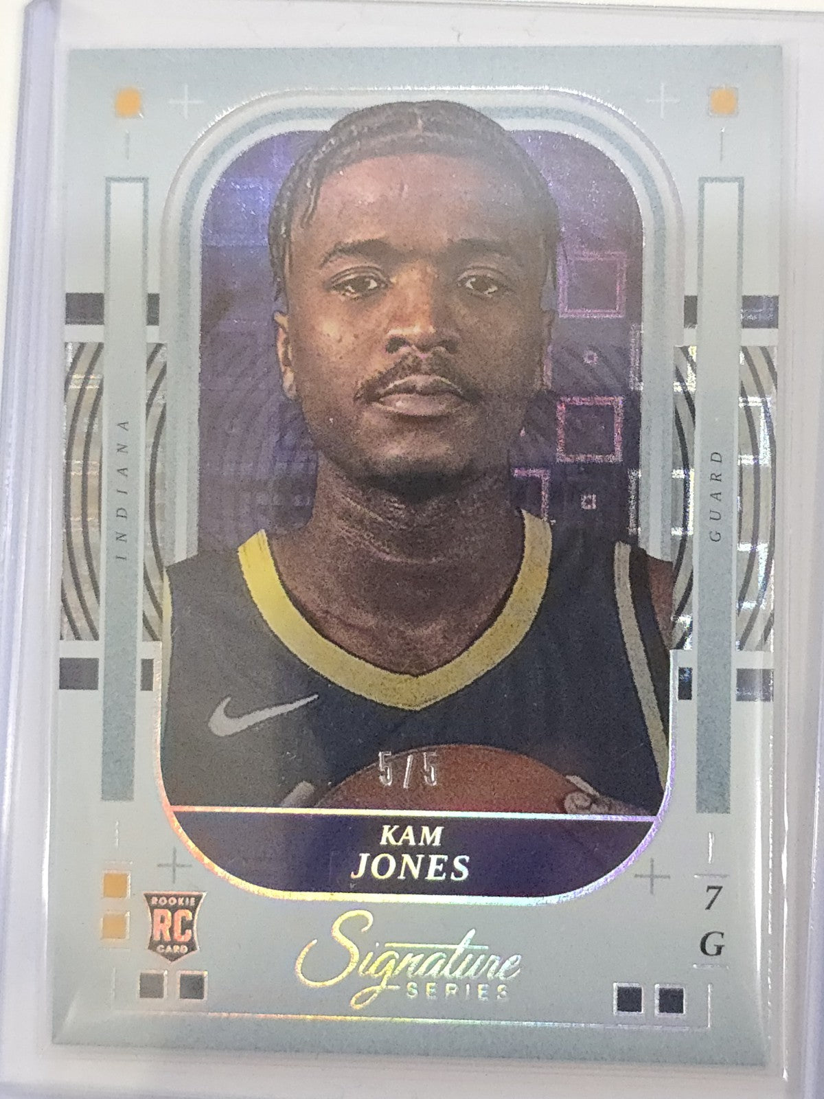 2025-26 Panini Signature Series Kam Jones RC 5/5 Indiana Pacers Rookie Card