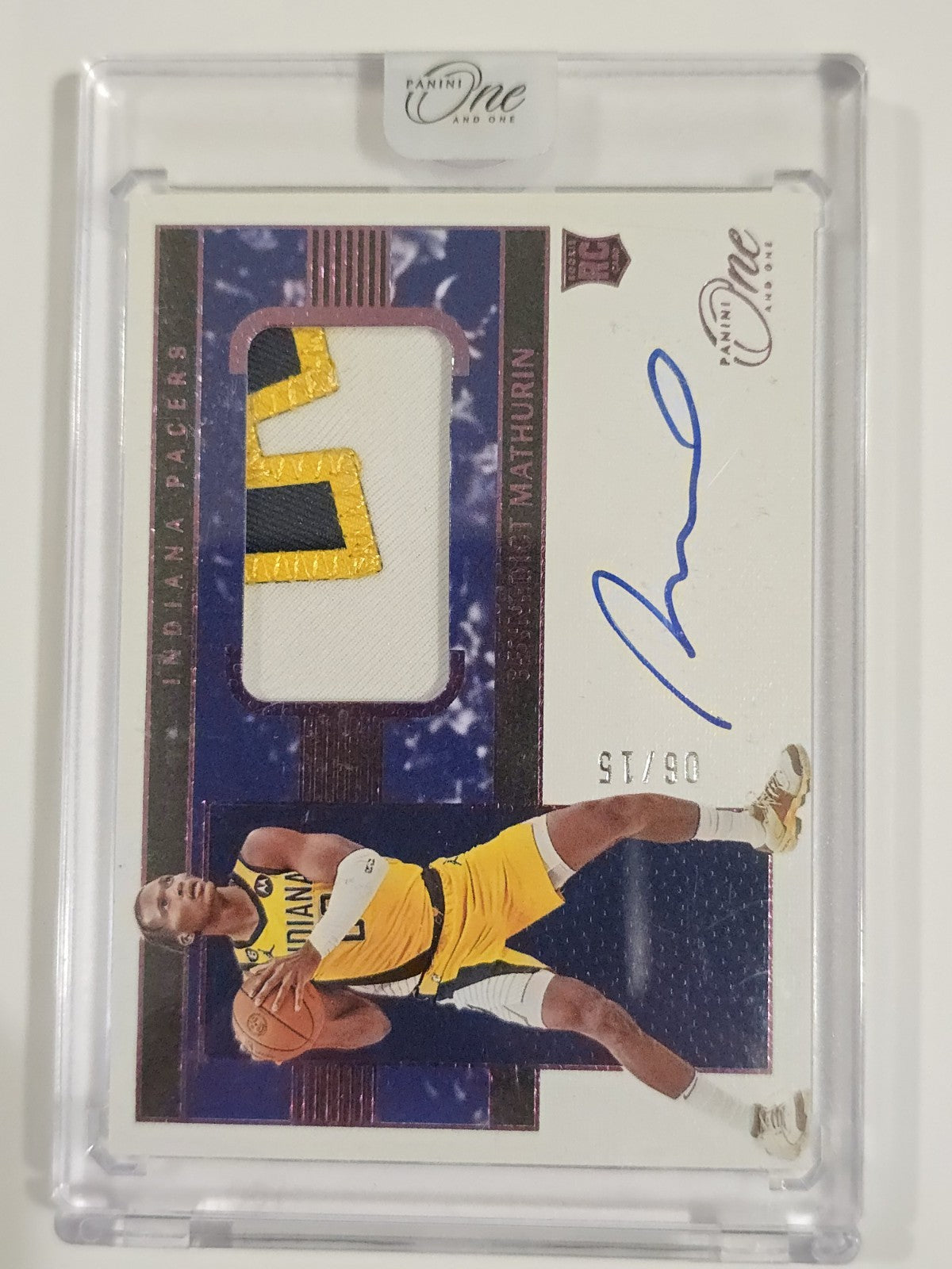 2022-23 Panini One and One FOTL Bennedict Mathurin RC RPA Patch Auto /15