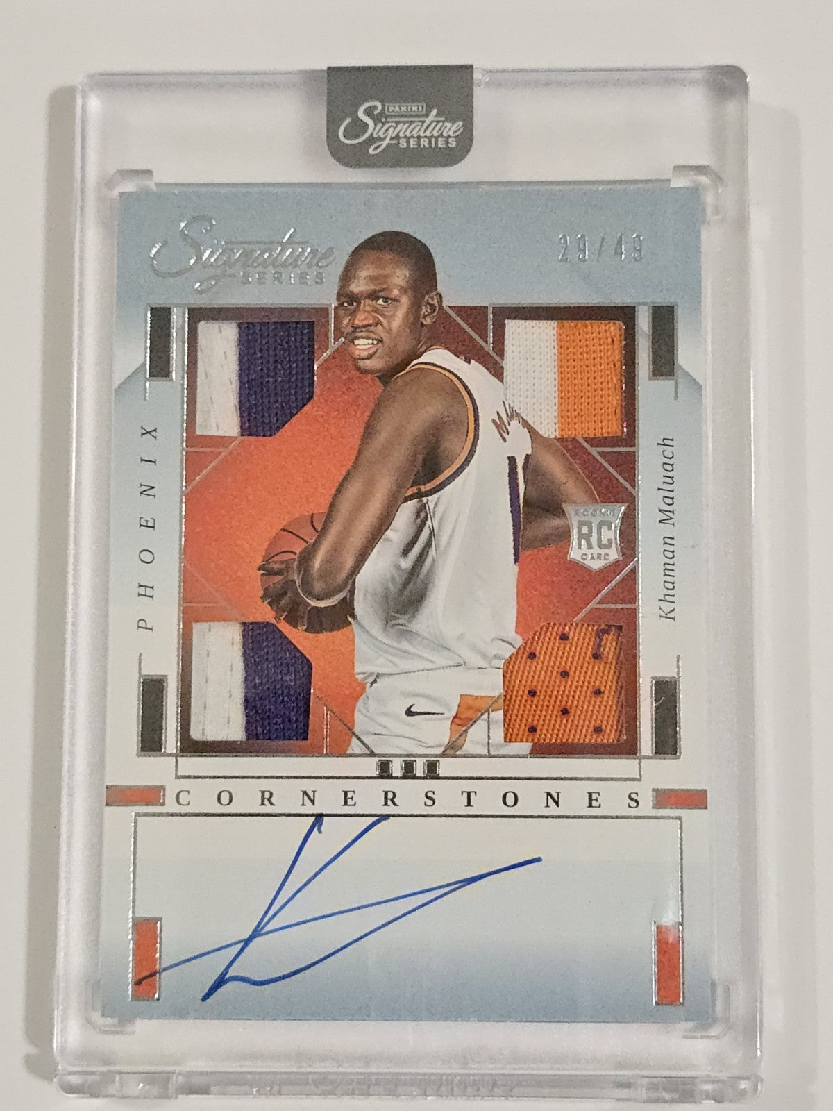 2025-26 Panini Signature Series Khaman Maluach RC Cornerstones Quad Patch...