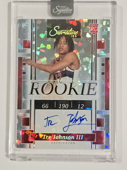 2025-26 Signature Series Tre Johnson III RC Auto 12/25 JERSEY NUMBER MATCH