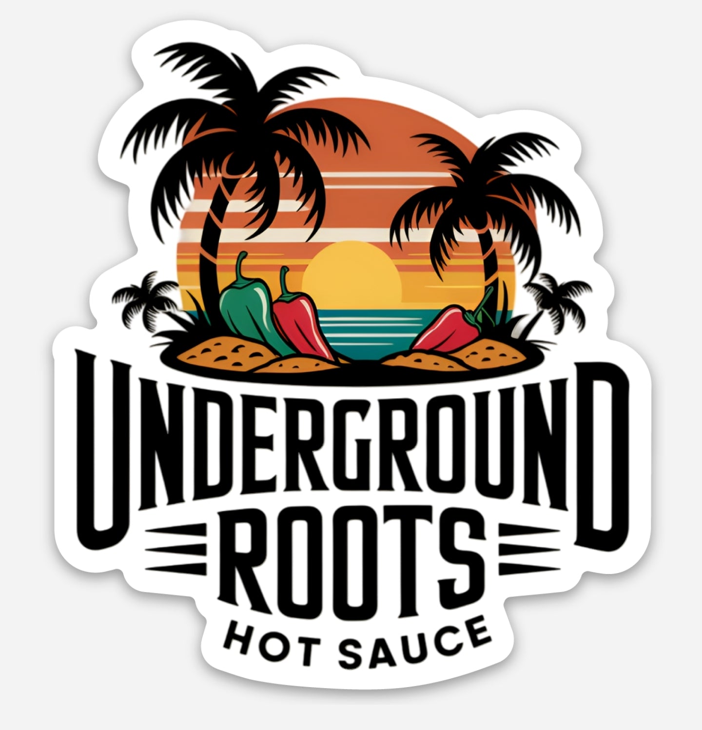 Underground Roots Hot Sauce Magnet