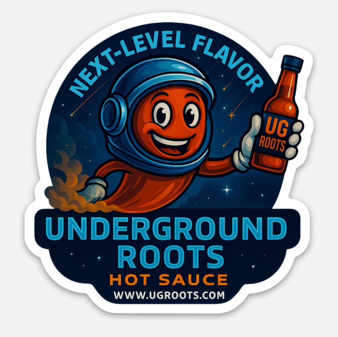Underground Roots Hot Sauce Space Magnet