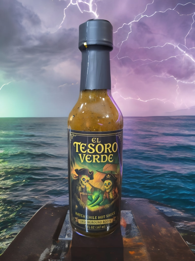 El Tesoro Verde Hatch Chile Hot Sauce [4-PACK]