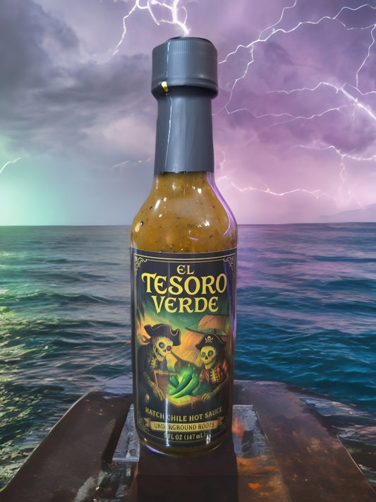 El Tesoro Verde Hatch Chile Hot Sauce