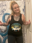 Skull Beach Ladies Racerback Tank
