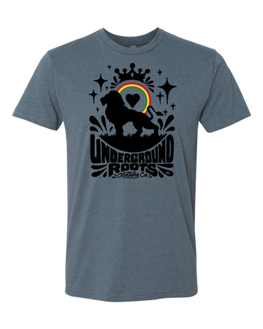 Lion Silhouette Unisex T-Shirt - Indigo
