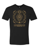 Celestial Lion T-Shirt - Black/Gold