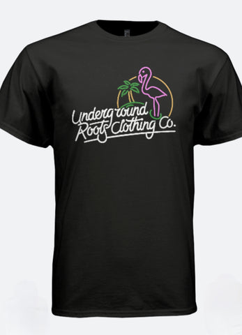 Flamingo Tee - Unisex Black