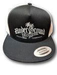 OG Logo Trucker Hat Curved Bill - Black/White Mesh