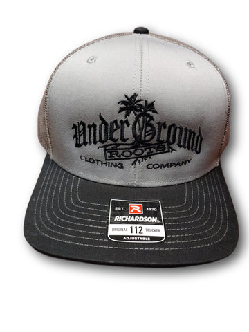 OG Logo Trucker Hat - Gray/Gray Mesh