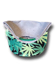 OG Logo Hat Cannabis Leaf Gray (Flat Bill/Snapback)