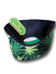 OG Logo Hat Cannabis Leaf Black/White Stitching (Flat Bill/Snapback)