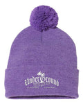 OG Logo Beanie cuffed w/pom - Heather Purple