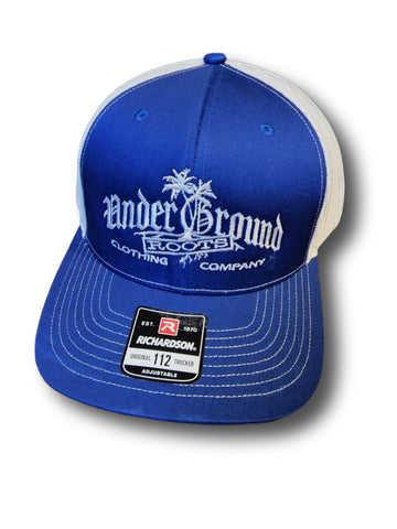 OG Logo Trucker Hat - Royal/White