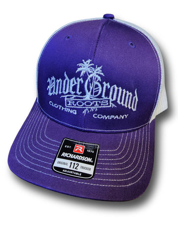 OG Logo Trucker Hat - Purple/White
