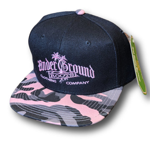 OG Logo Hat Pink Camo (Flat Bill/Snapback)