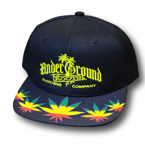 Rasta Cannabis Hat - Snapback