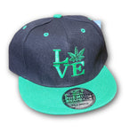 Cannabis Snapback Hat - Love