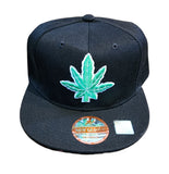 Colored Cannabis Leaf Snapback Hat